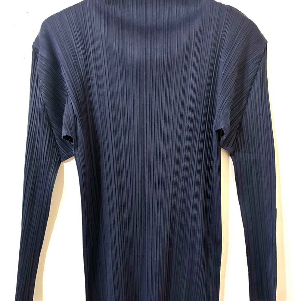 Issey Miyake Navy Long Sleeve Tee